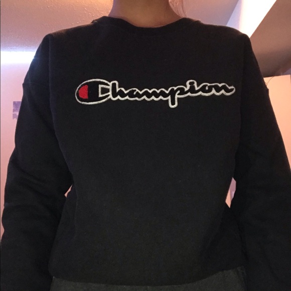black champion sweatshirt